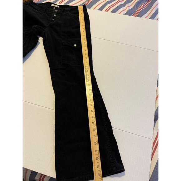 Joie Black Corduroy Utility Cargo Pants 100% Cotton Size 6 - Picture 10 of 15